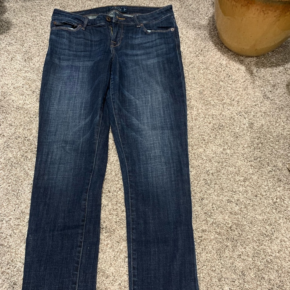 Lucky brand dark wash straight jeans size 8